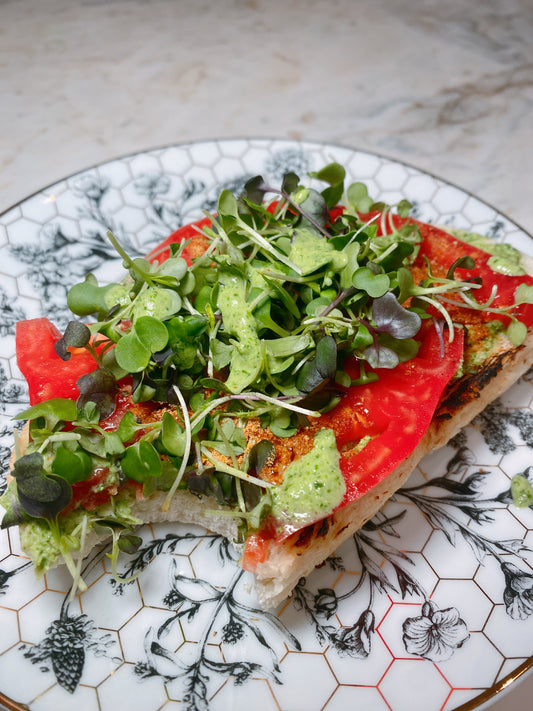 Chaat Heirloom Tomato Toast